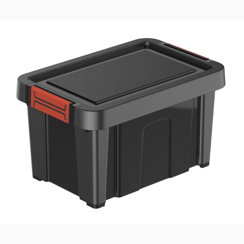 Contenitore Box Multiuso Porta attrezzi Portaoggetti Bricolage Nero 10 Litri