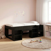 Telaio del letto con storage Rovere Nero 80 x 200 cm 3422596