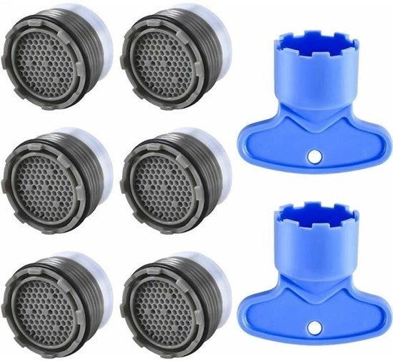 Set di illuminazione per rubinetti, scarico cucina, rubinetto bagno, risparmio acqua, illuminazione per rubinetti, risparmio acqua, set da 6 pezzi