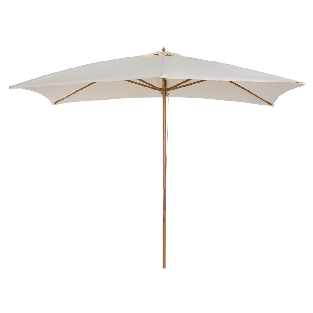 Ombrellone da Giardino 2x3 m Palo Ø38 mm in Legno Crema