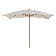 Ombrellone da Giardino 2x3 m Palo Ø38 mm in Legno Crema