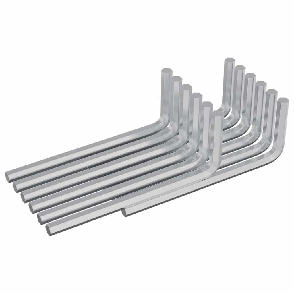 Chiave Esagonale 2118 pcs Argento 22 x 66 mm Acciaio