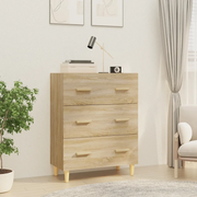 Credenza-Buffet-Armadio da cucina Rovere Sonoma 70x34x90 cm in Legno Multistrato 217723