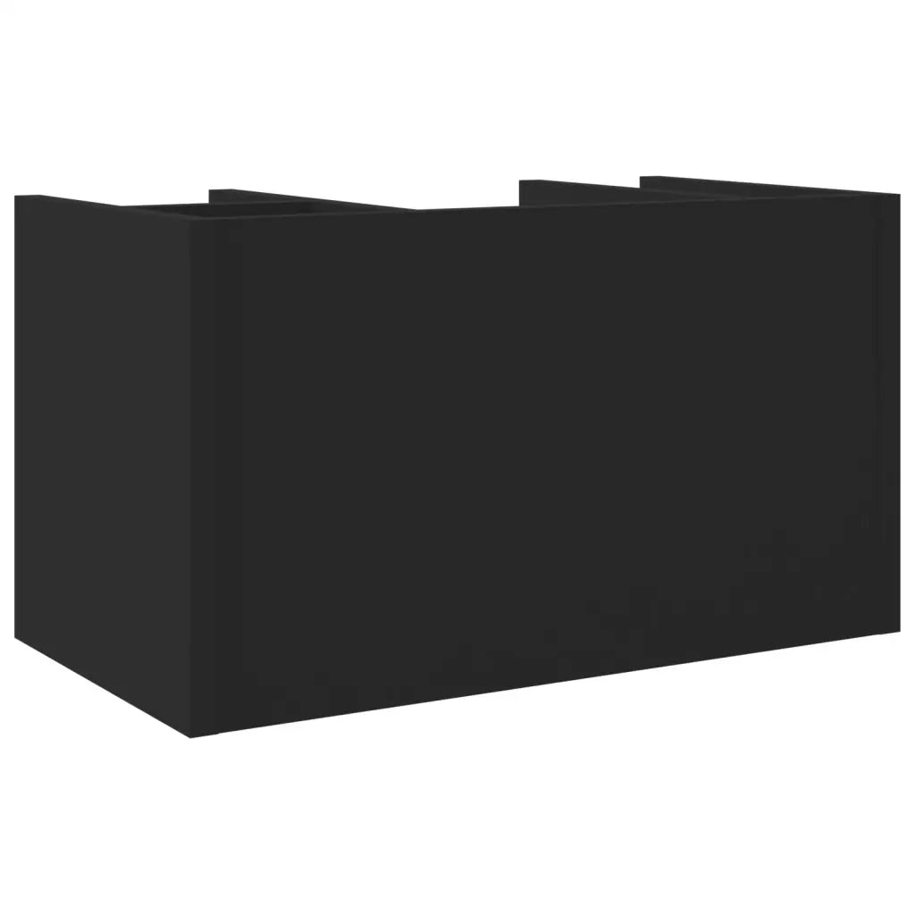 Organizer da Scrivania Nero 44,5x24x25 cm in Legno Multistrato 848039