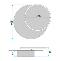 Applique Da Parete Led Lhj082-w Black