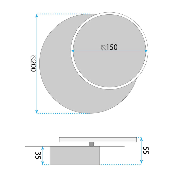 Applique Da Parete Led Lhj082-w Black