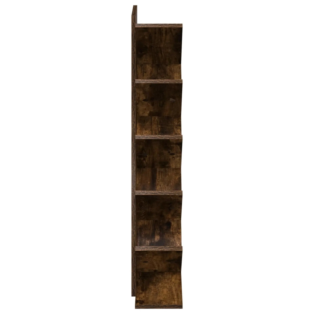 Libreria ad Albero 6 Ripiani 30 x 18 x 100 cm Rovere Fumo 8012376