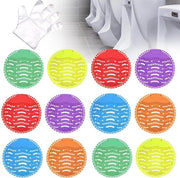 Urinoir con 12 parti, 6 colori, profumo per 30 giorni, effetto freschezza, pietre per urinare, pissoir premium universale, sat 40, guanti da spazzatura, protezione da sporcizia.