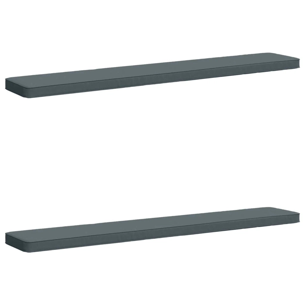 Cuscini per Panchina a 2 Pezzi VUGHT 2 pcs 100% Poliestere Blu 950831