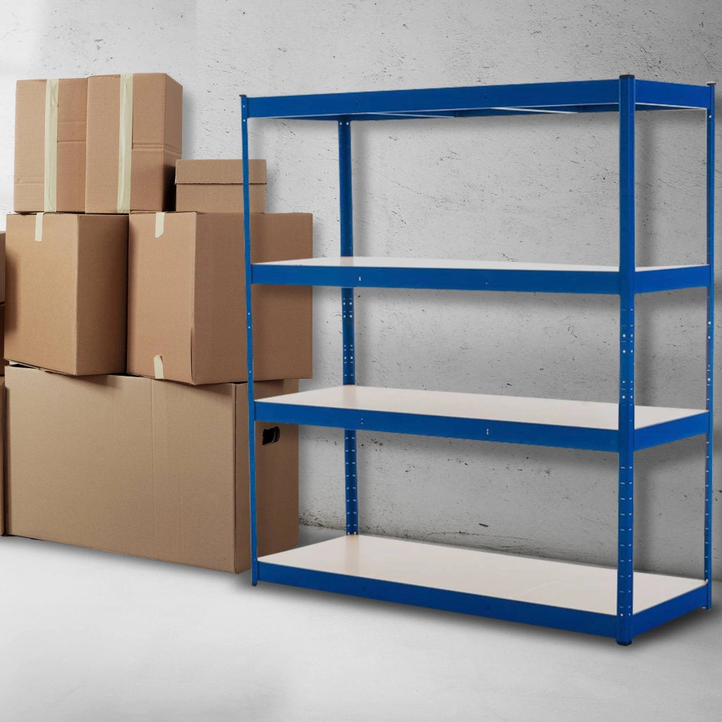 Scaffale senza viti 160x60x180 cm blu