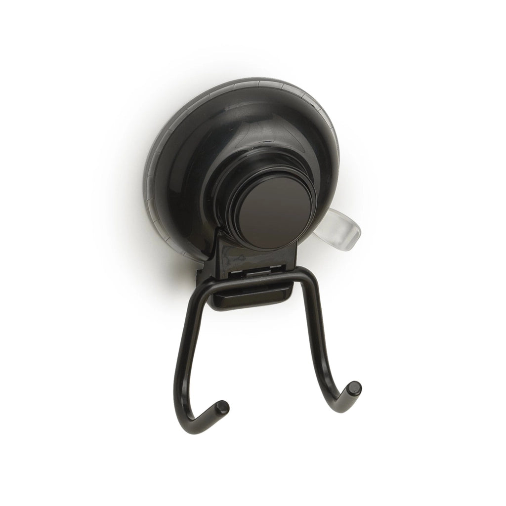Appendiabiti doppio da muro in metallo e resine termoplastiche HO26 Gedy serie HOT Nero Matt