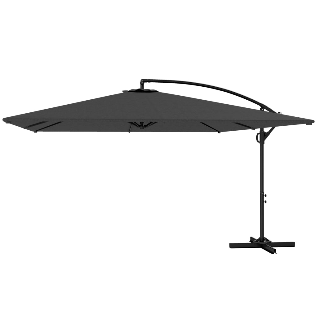 Ombrellone da Giardino Girevole e Inclinabile ¨C Zephmum ¨C Grigio 280x380 cm