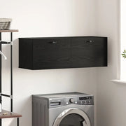 Mobiletto a muro Rovere Nero 100 x 36,5 x 35 cm 879569