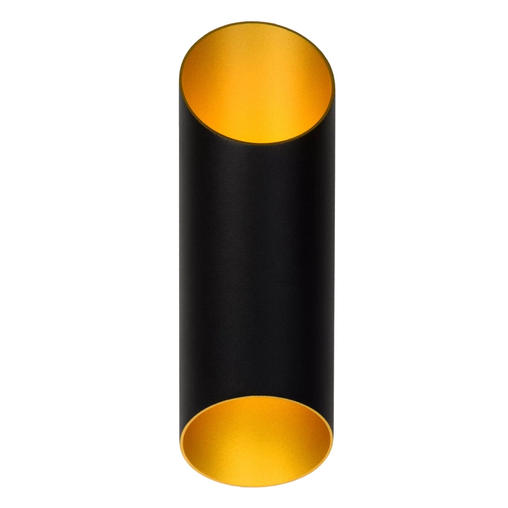Applique nera a tubo in metallo QUIRIJN 1xG9 40W Lucide
