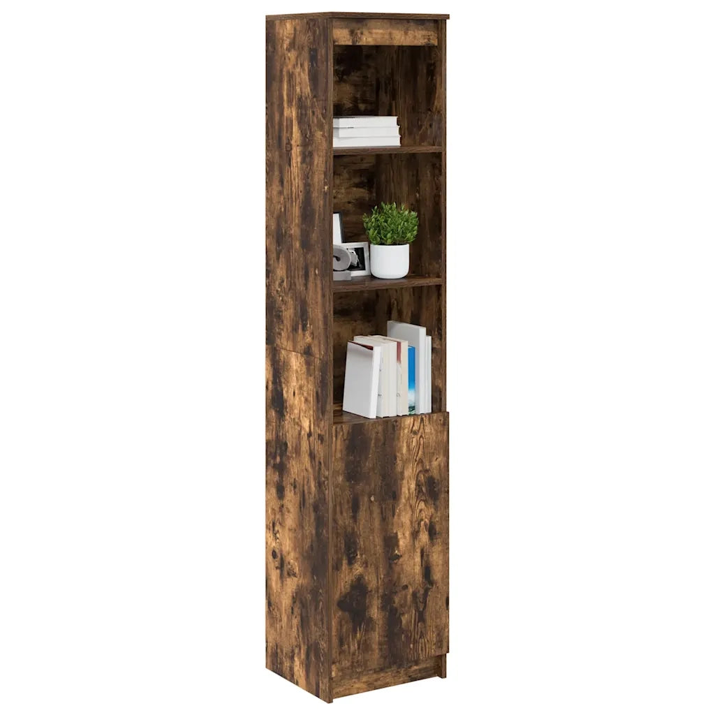 Credenza Rovere Fumo 37,5x35x180 cm in Legno Multistrato