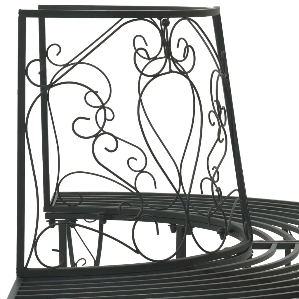 Panchina per Alberi 4-Numero di posti 160 x 80 x 89 cm Acciaio 42029532