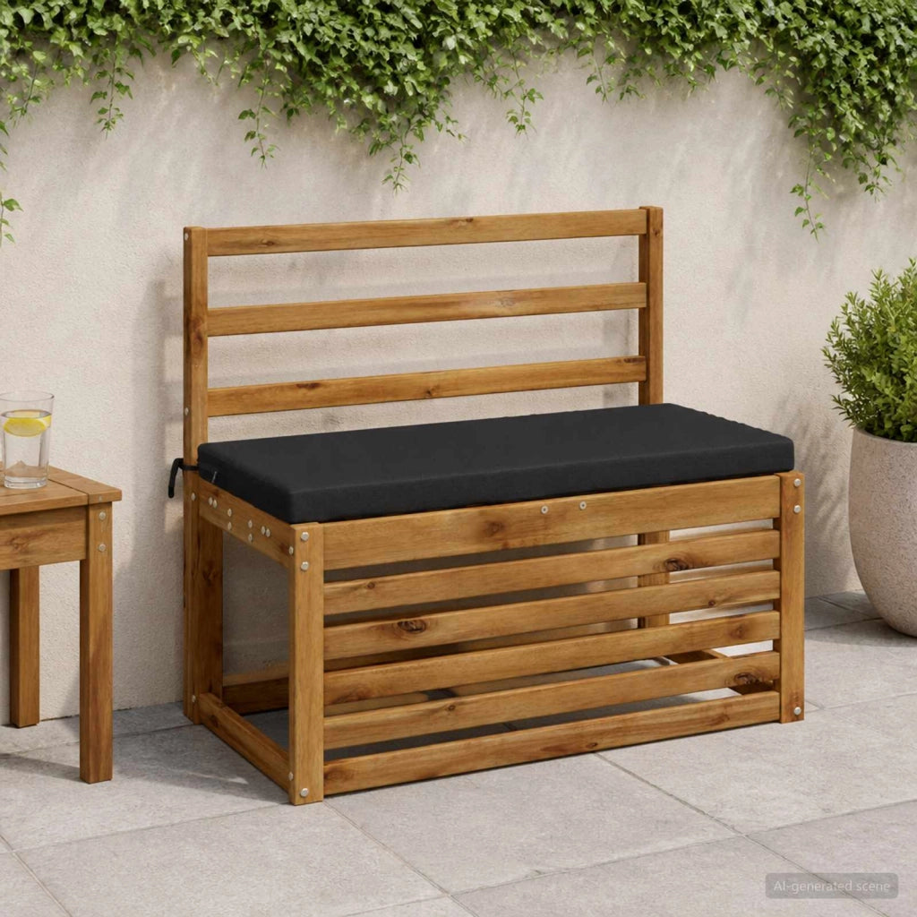 Cuscini per Panchina a 2 Pezzi SOEST 2 pz 100% Poliestere Nero 948631