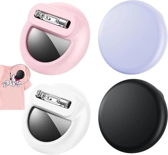 Pacchetto di 4 Coperture Proteggenti per Tracker GPS AirTag - Ideale per Bambini, Animali da Compagnia e Anziani - Nero, Bianco, Rosa, Viola
