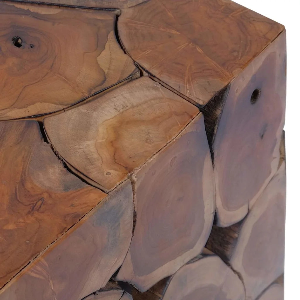 Sgabelli 4 pz Marrone 40x40x45 cm in Legno Massello di Tek 4 Pz 274356