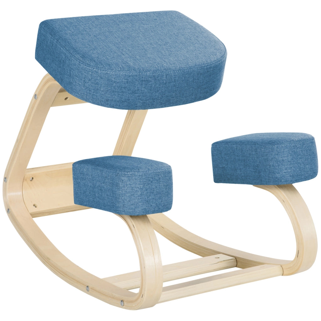 Sedia ergonomica ¨C zephmum ¨C blu, legno di betulla, 120 kg