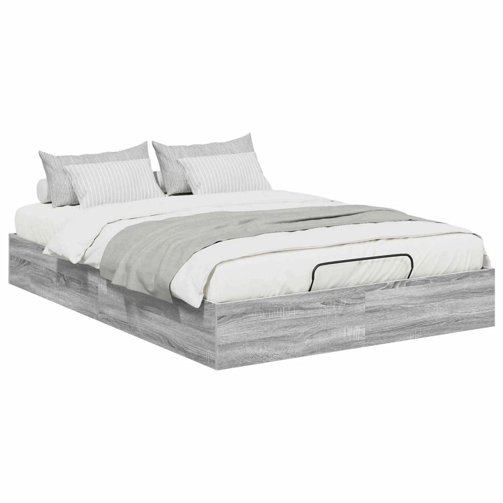 Letto ottomano Grigio Sonoma 193 x 120 x 25 cm Truciolare