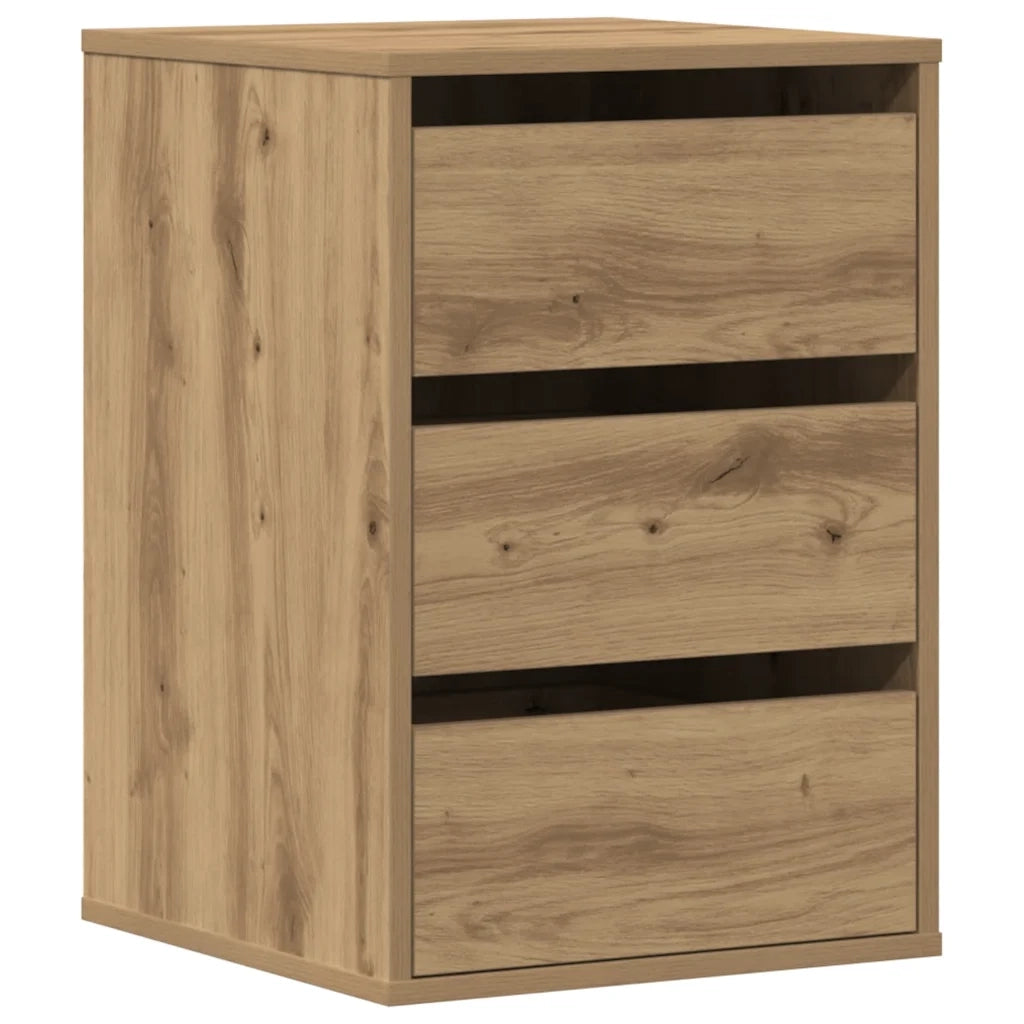 Cassettiera Angolare Rovere Artigianale 40x41x58cm Multistrato 852842