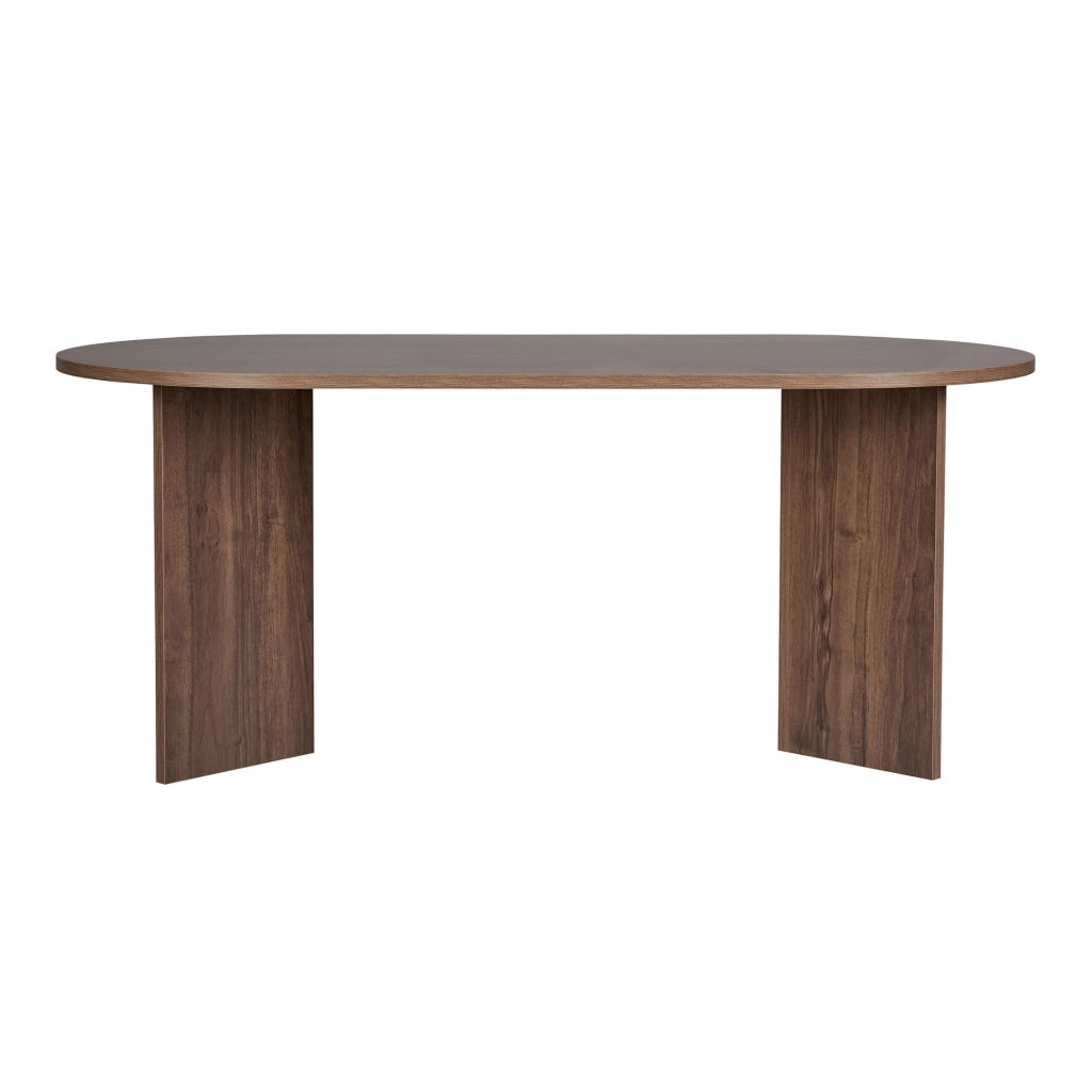 Monterano, Tavolo Fisso 6 Posti, 180x90x75h cm Marrone Noce Scuro