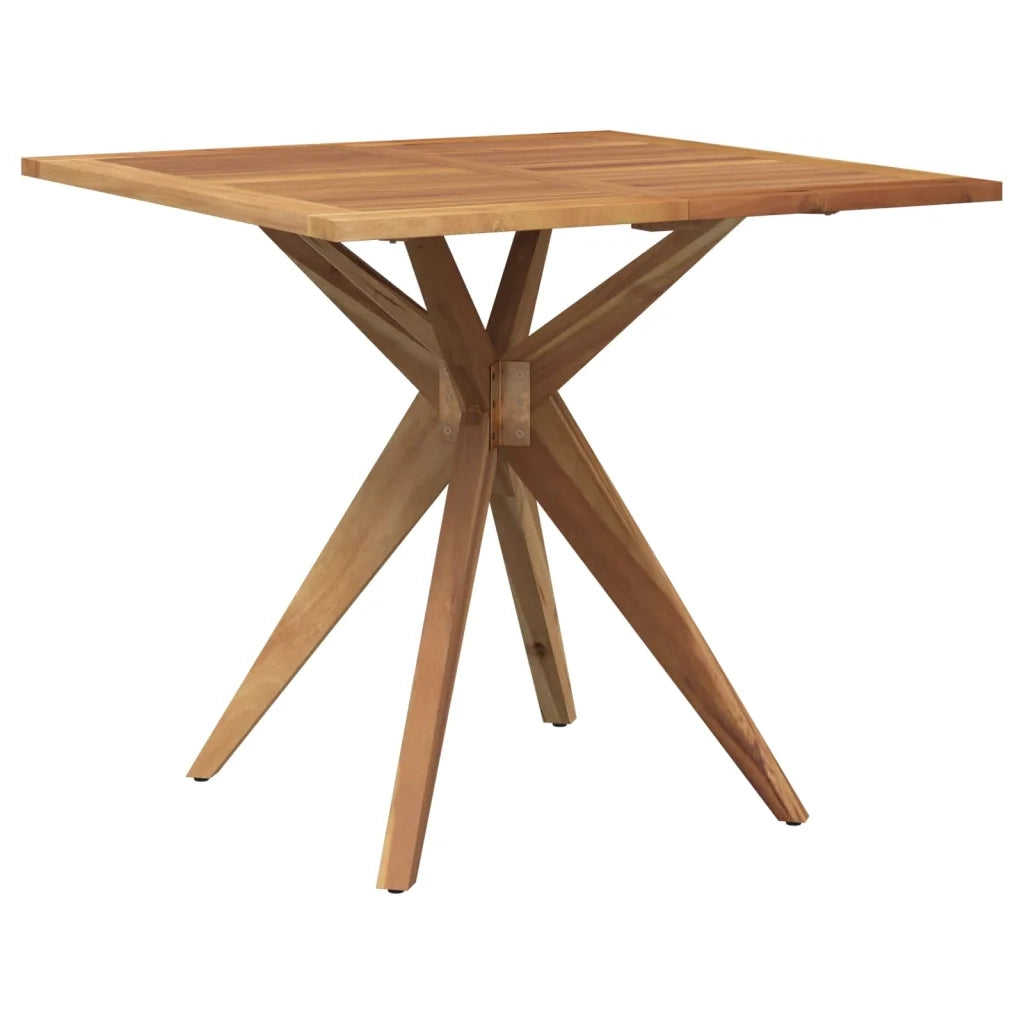 Tavolo da Giardino Quadrato 85x85x75cm Legno Massello di Acacia 367836