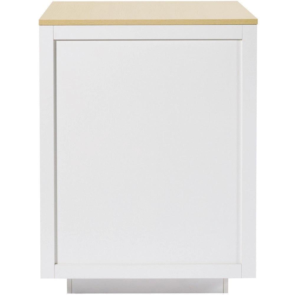 Tavolo da Cucina Allungabile con Cassetti e Vani ¨C Xylo ¨C Bianco, 133-202x70x93.5cm, 2-6 Persone