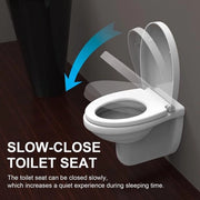 meccanismo di chiusura per wc - coperchio wc con chiusura rapida per una facile pulizia, coperchio wc in duroplasto