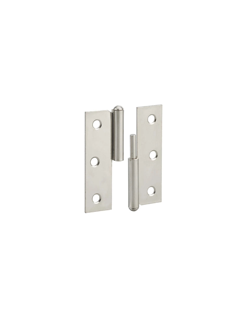 Cerniera per porta destra, 60x40mm, acciaio nichelato - THIRARD