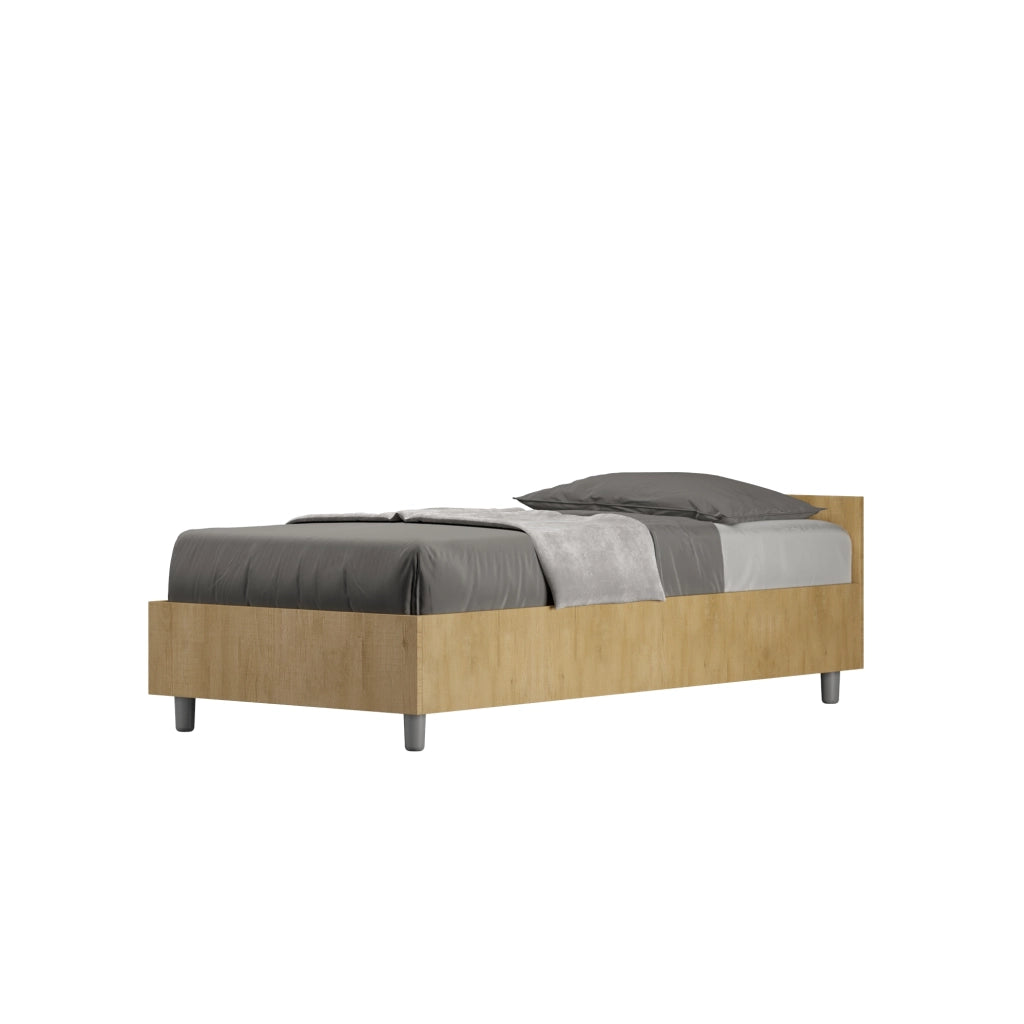 BS COM Letto singolo senza rete 80x200 quercia