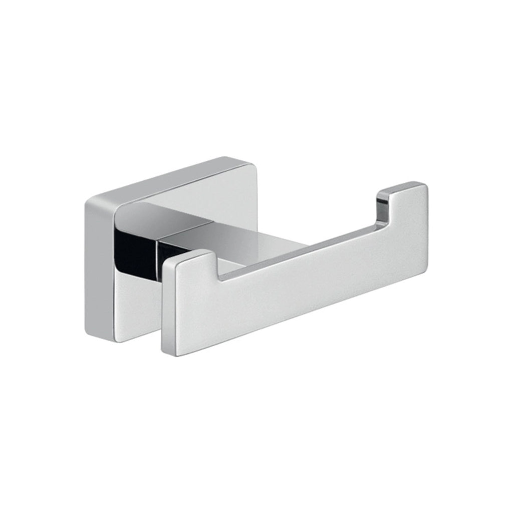 Appendiabiti doppio da muro in acciaio inox e Cromall 4426 Gedy serie ATENA Cromato