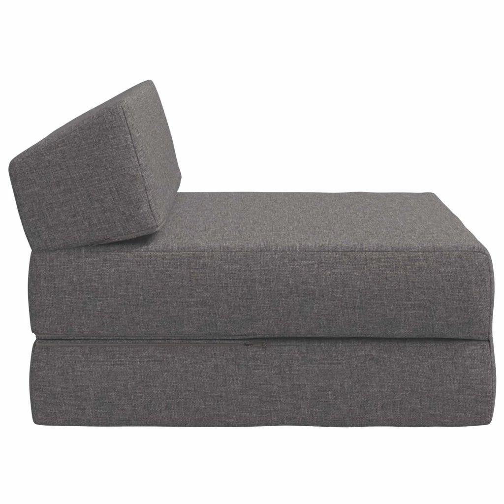 Divano Letto Pieghevole Grigio Chiaro 60 x 70 x 41 cm Tessuto