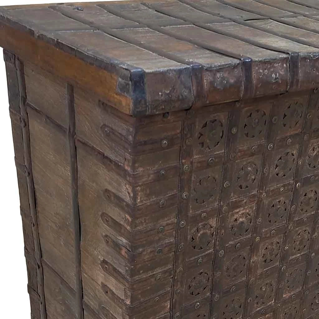 Baule in legno fatta a mano 139x44x94h cm