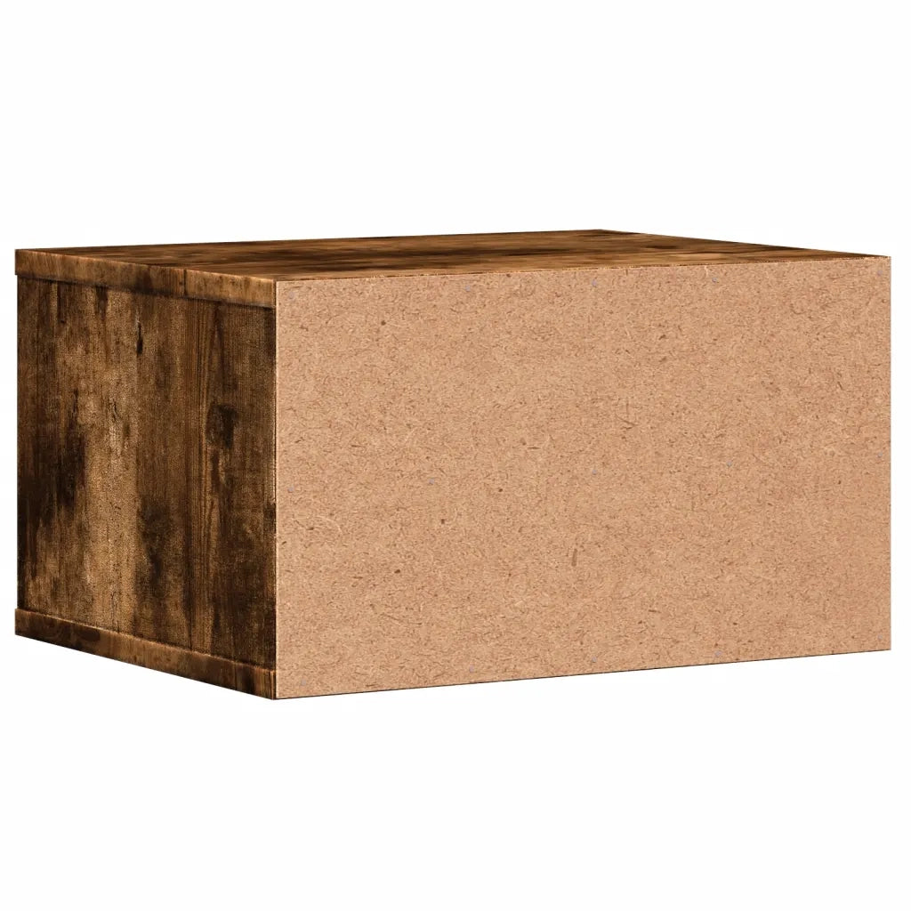 Supporto Stampante Rovere Fumo 40x32x22,5 cm Legno Multistrato