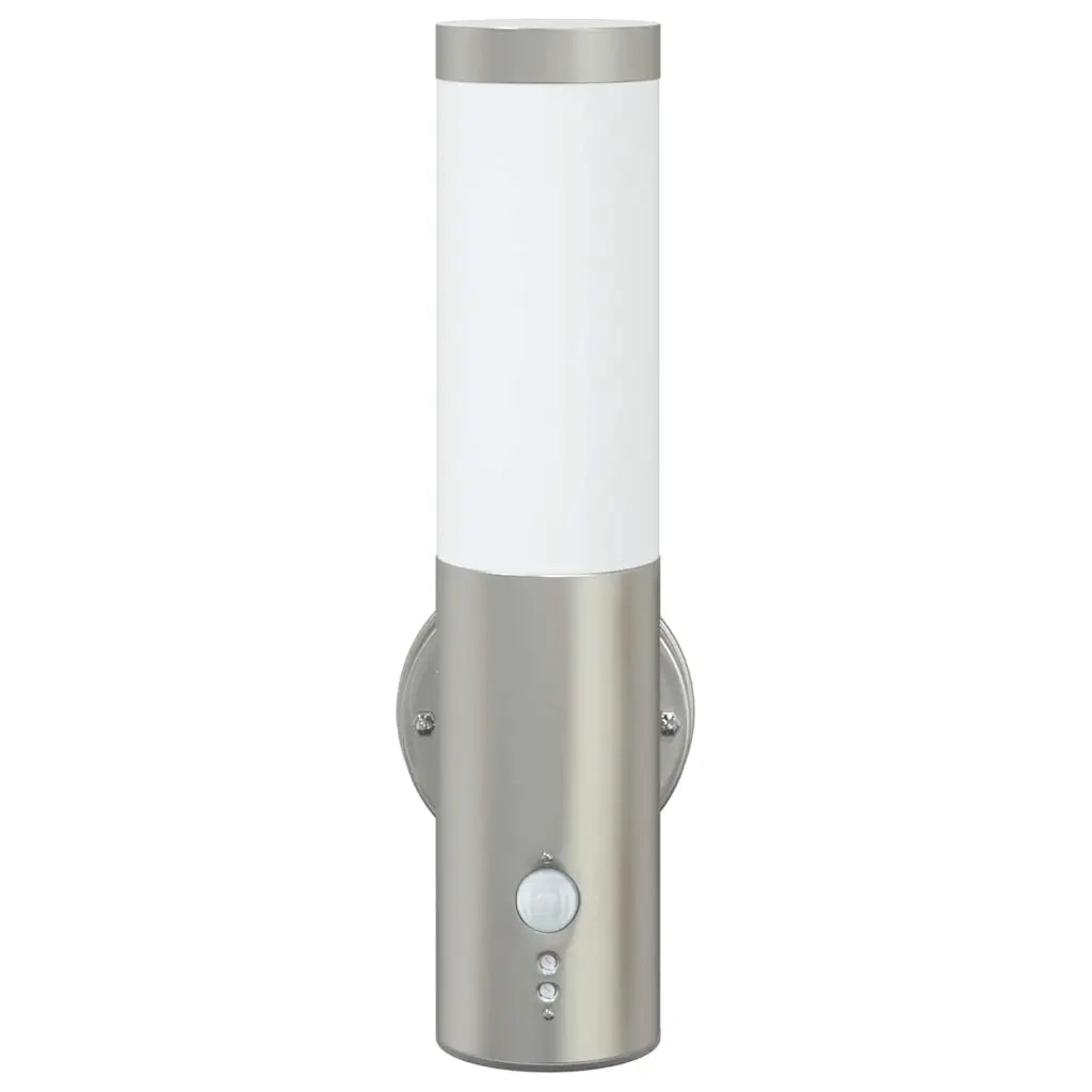 Lampada da Parete Esterna 2 pz Argento 15 x 7,5 x 33 cm CFW2479844