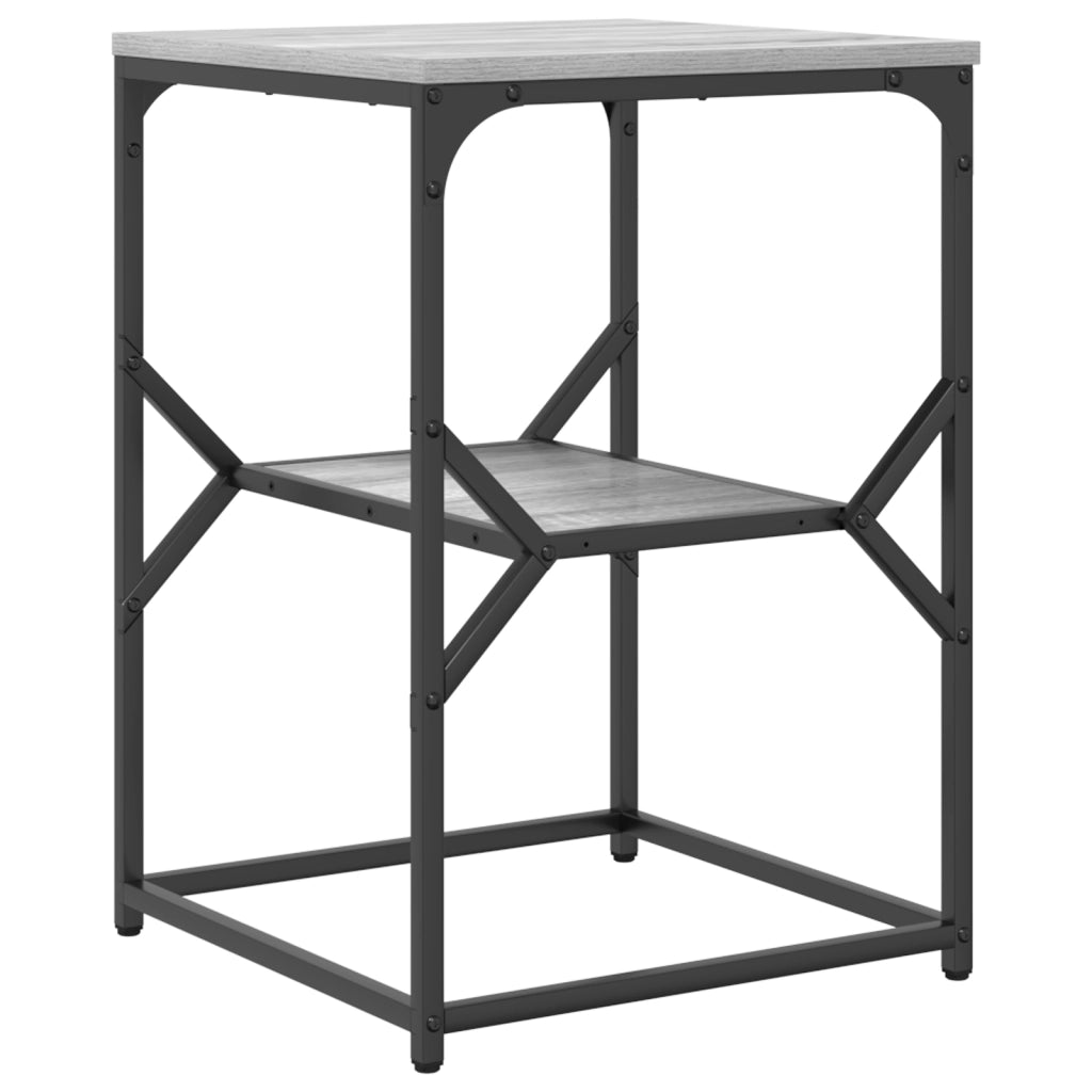 tavolino Grigio Sonoma 41x40x60 cm in Legno ingegnerizzato