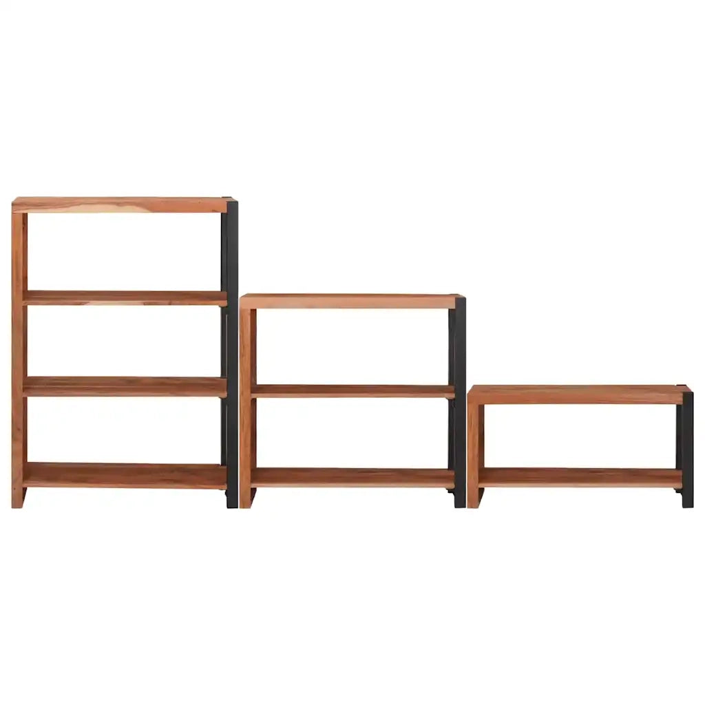 vidaXL Libreria 3 pcs Marrone 80 x 30 x 110 cm
