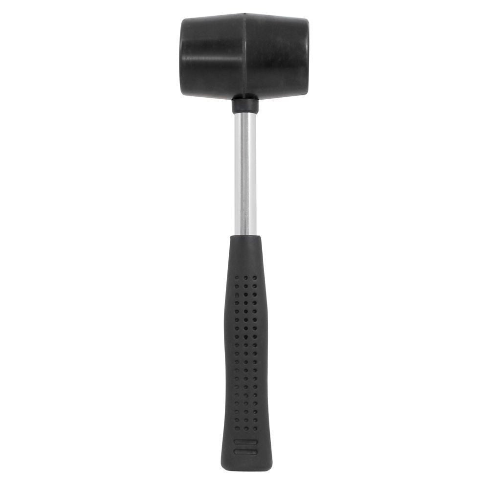 Trade Shop - Martello Mazzuolo Mazza Con Testa In Gomma E Manico Ergonomico In Fibra Da 450gr -
