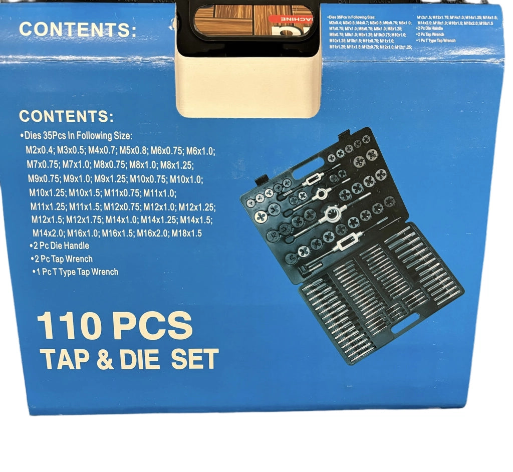 FILIERA 110 PEZZI MASCHI E FEMMINA SET FILIERE PER FILETTATURA KIT