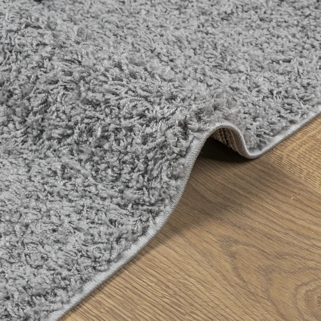 Tappeto Shaggy PAMPLONA a Pelo Lungo Moderno Grigio 80x250 cm 375253