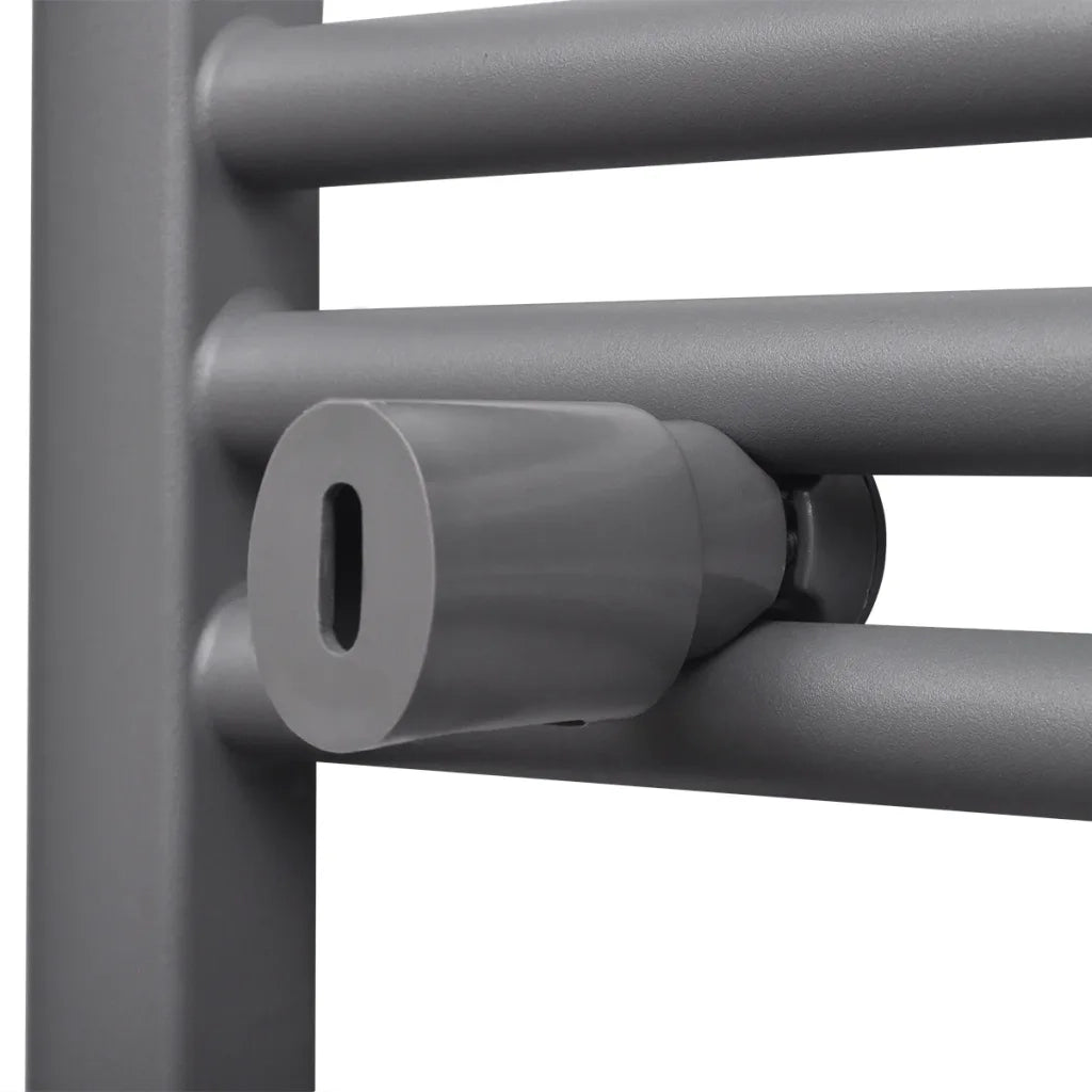 Portasciugamano Radiatore Riscaldamento Centrale Dritto 600x1160 mm Grigio  cod mxl 76462