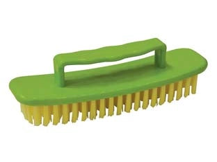 SPAZZOLA IN PLASTICA SETOLE CHIARE- - mm.150x43x50 - 12 pezzi XTRA