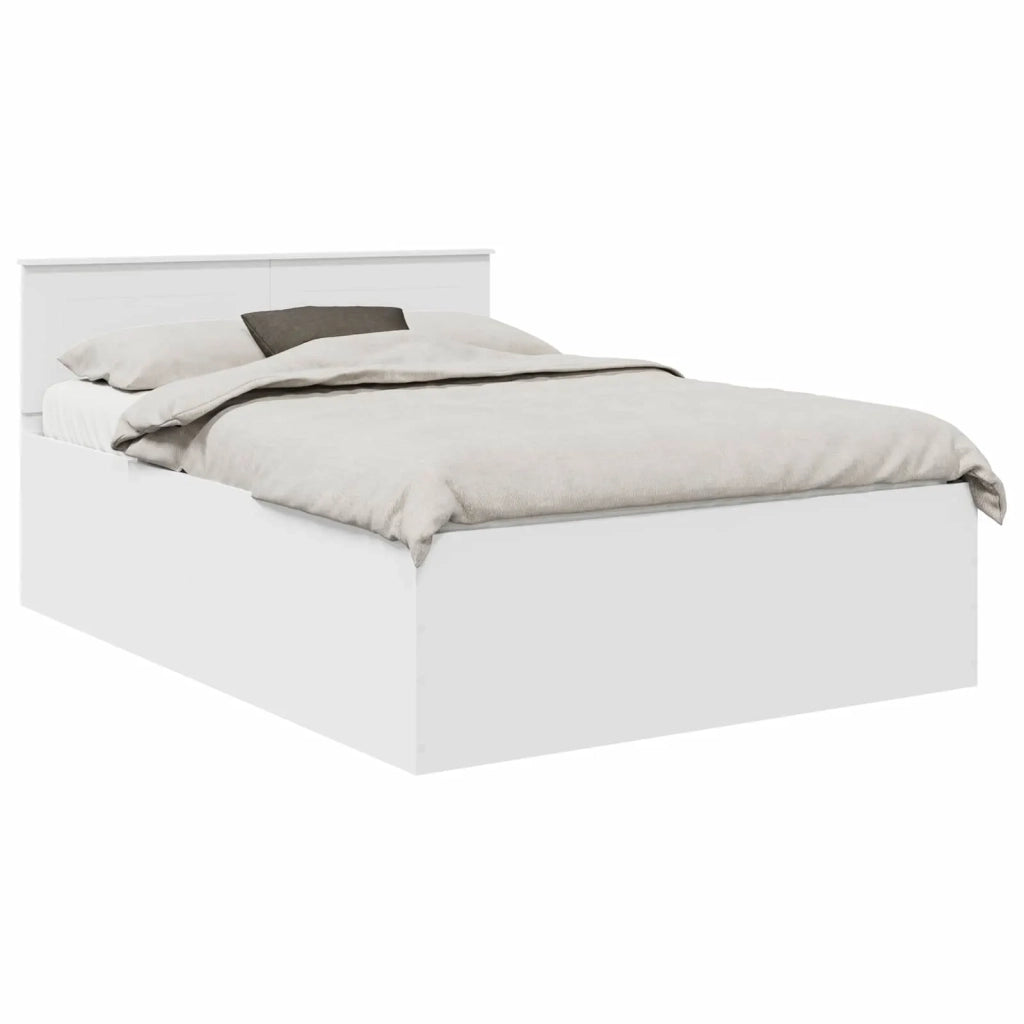 Struttura del letto Bianco 160 x 200 cm Legno multistrato