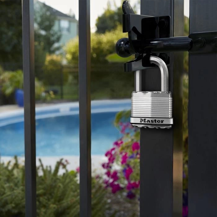Set di 3 lucchetti Master Lock M5eurtrilf - Sicurezza molto elevata - acciaio a carico - uso esterno - Anse M