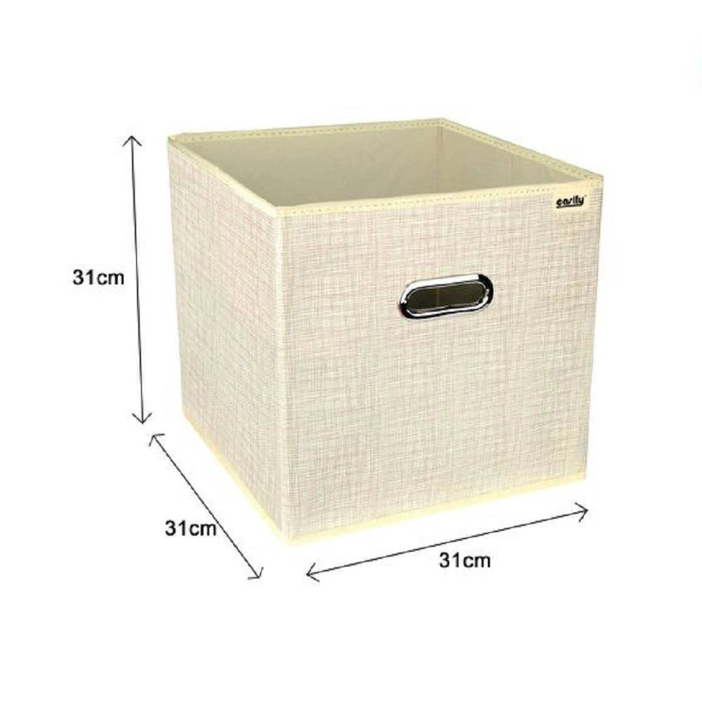 Trade Shop - Scatola Porta Documenti D'archiviazione Ufficio Box Portatutto 31x31x31cm 69688 -
