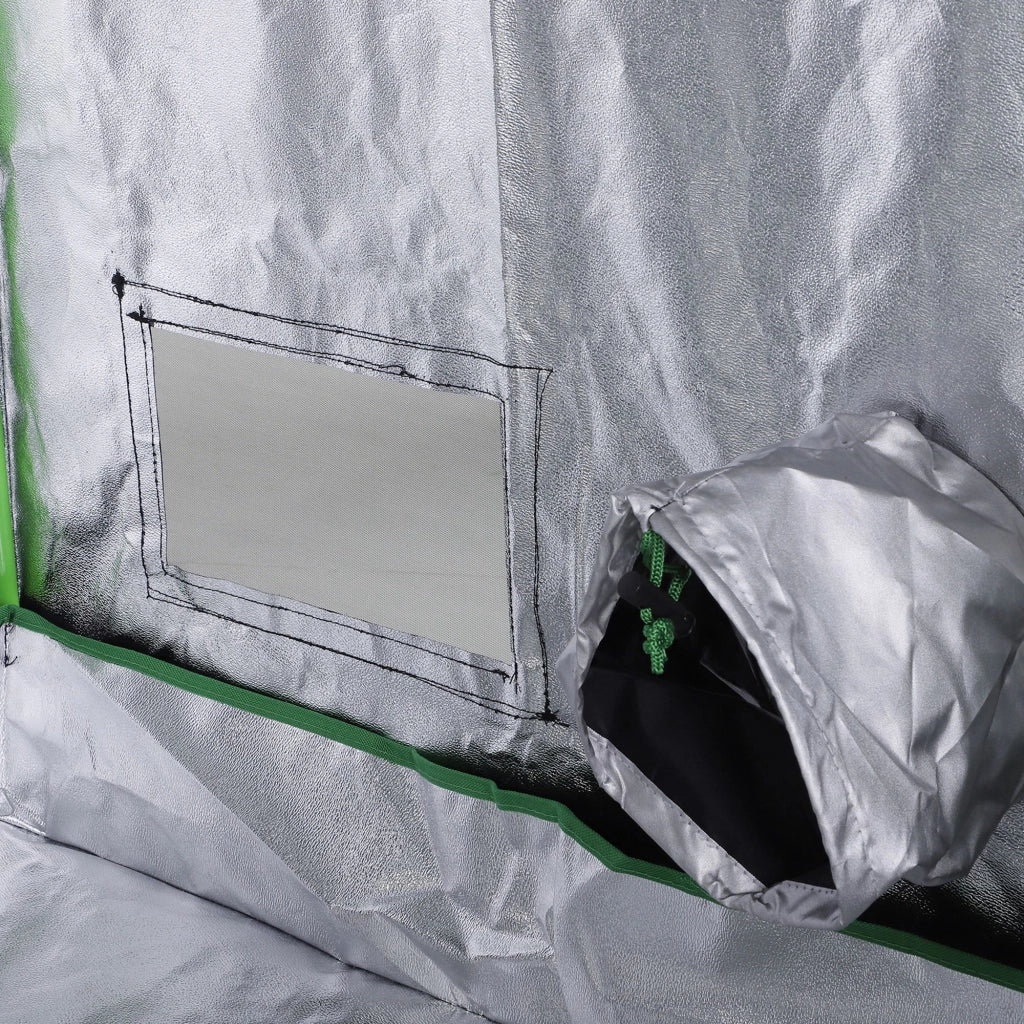 Tenda Idroponica 80x80x160 cm ¨C zephmum ¨C Nero Oxford 600D 5 Prese d'Aria Finestra