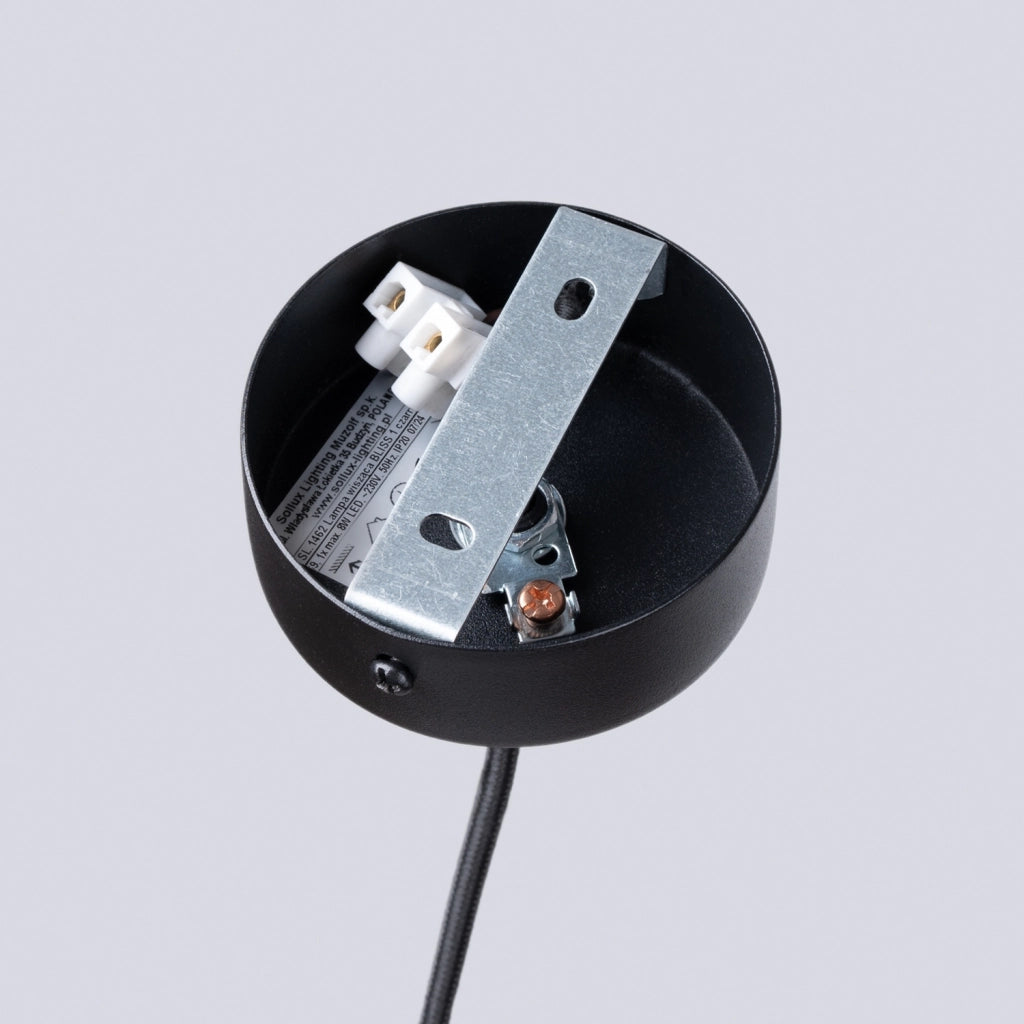 Lampada sospensione tubo nero G9 8W Serena Pure Lume