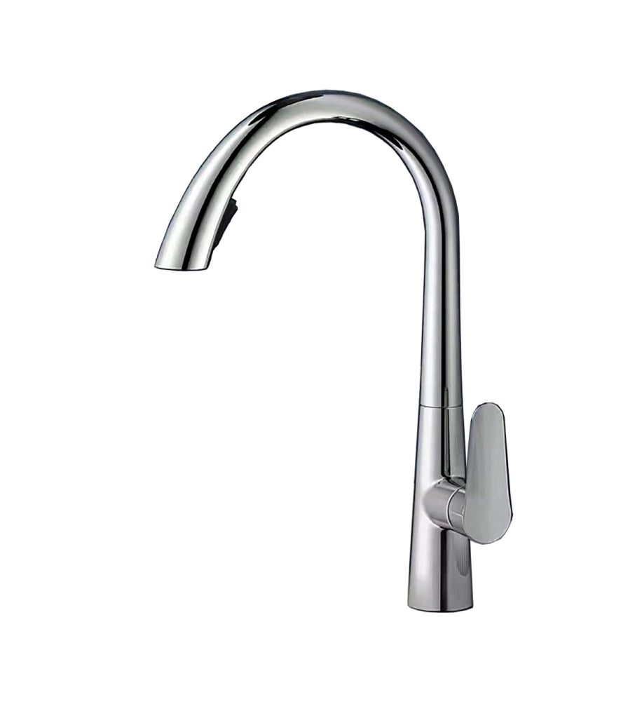 Rubinetto Cucina LH-8042 Collo di Cigno | Rame Massiccio | Estraibile 2 Modi